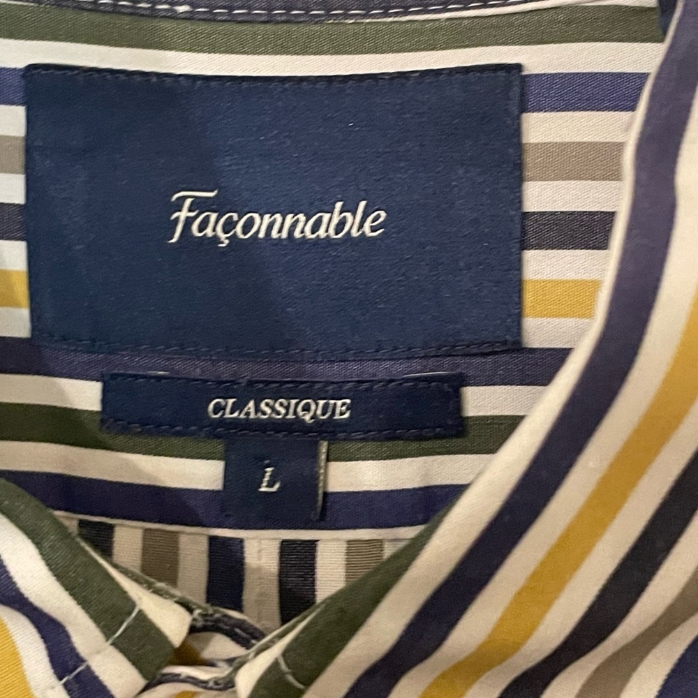 Façconable Classique Stripped Dress Shirt - Picture 7 of 7